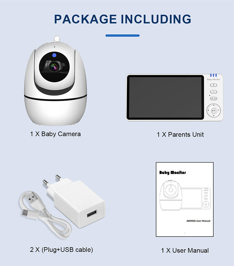 HD Wireless Baby Monitor with Crying Detection