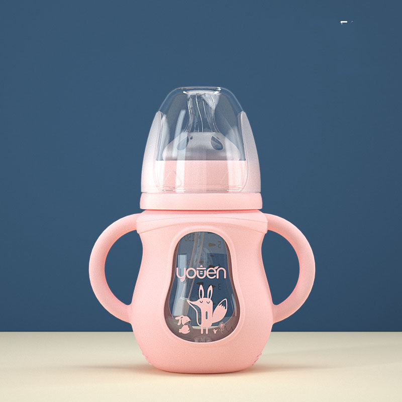 Silicone Straw Baby Bottle