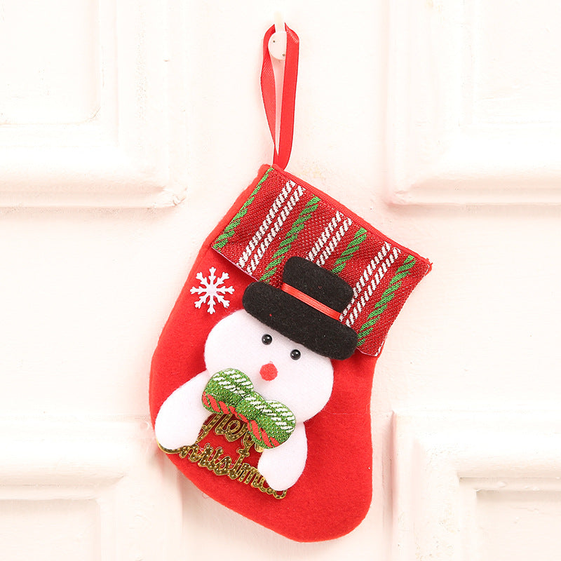 Santa Claus Gold Stockings Bag