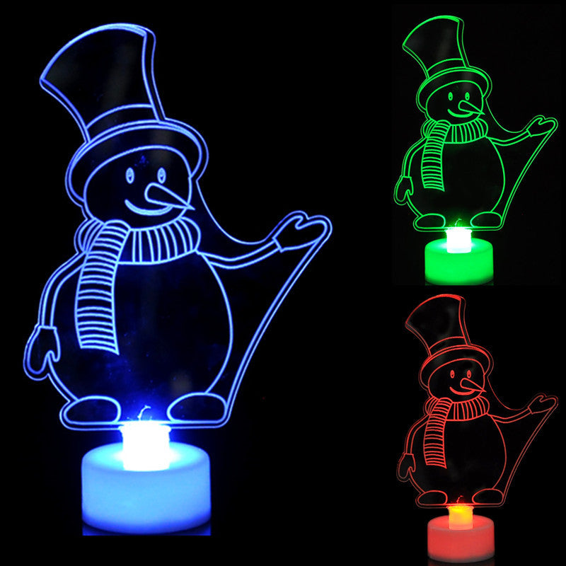 Colorful Glowing Christmas Tree Ornaments