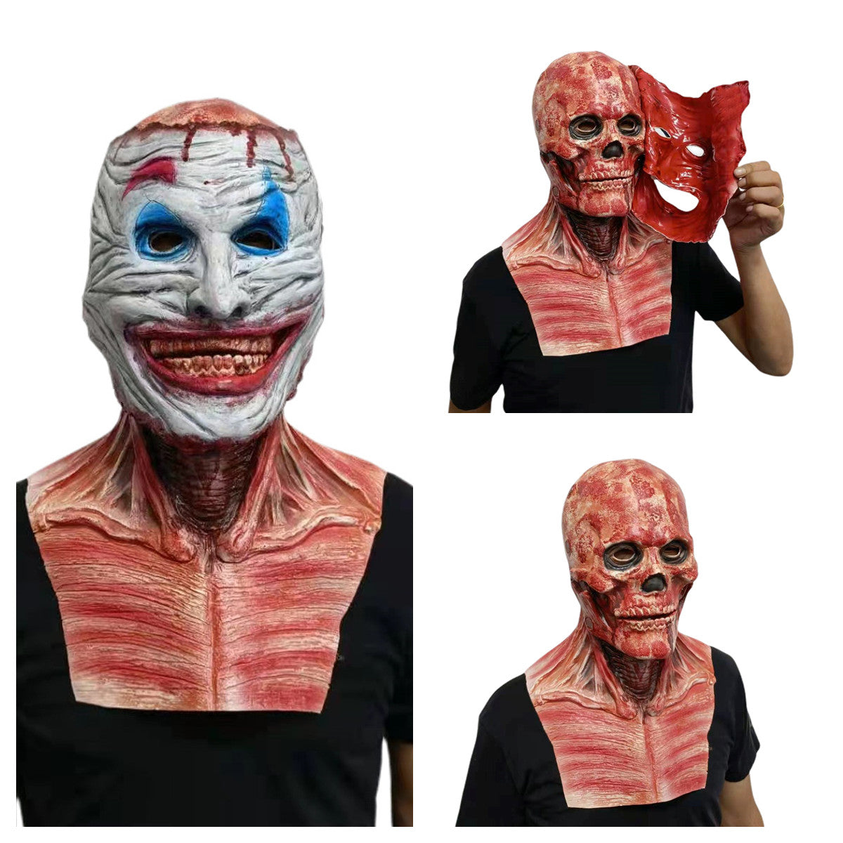 Movable Halloween Horror Skull Mask