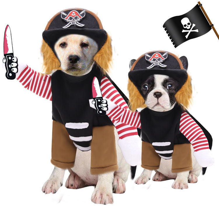 Halloween Pirate Pet Costume Set