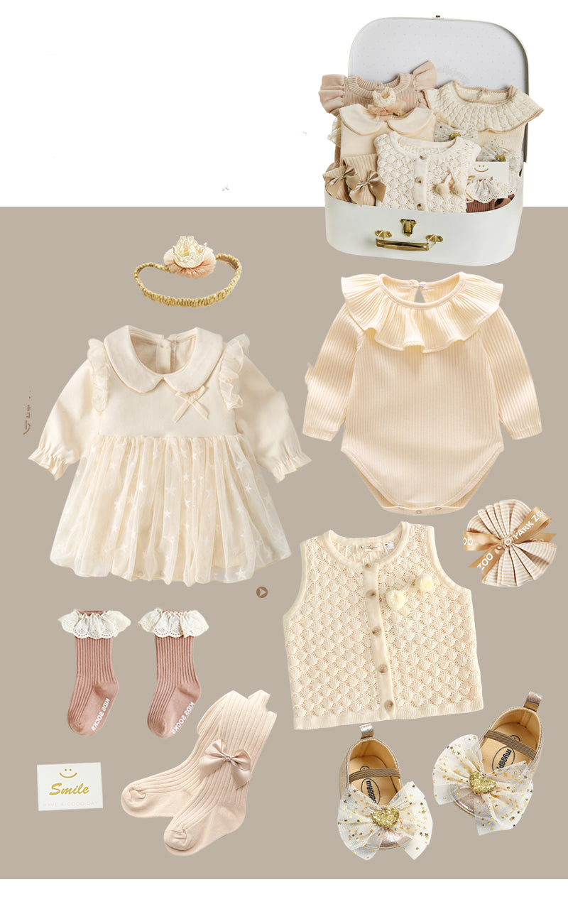 Baby Girl 8-Piece Cotton Set