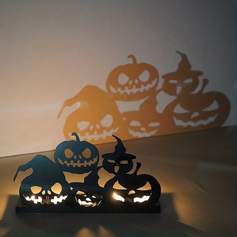 Halloween Pumpkin Candle Holder