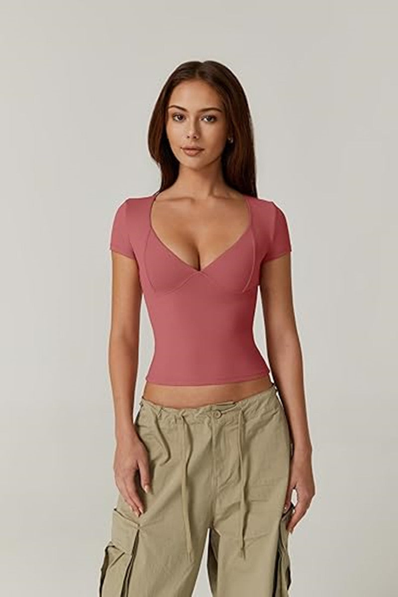 Slim Fit Women's T-shirt - Solid Color Collection