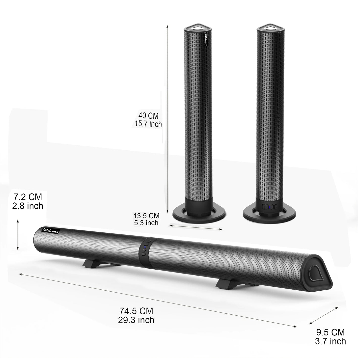 Rsionch 2-in-1 Detachable Soundbar Speaker