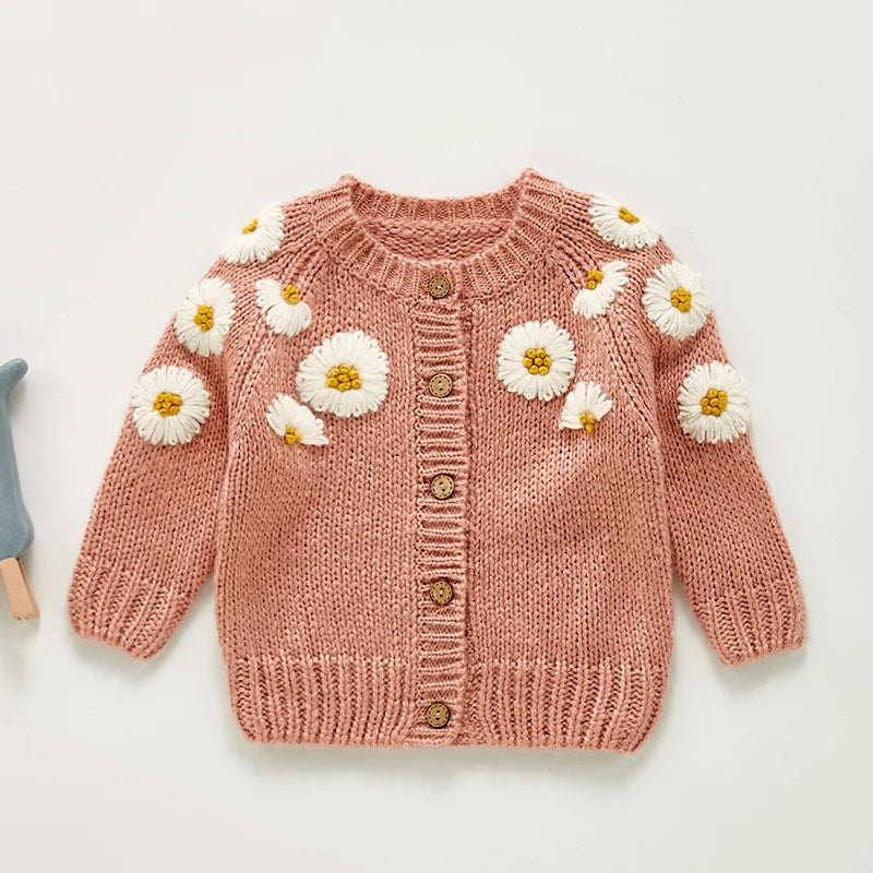 Baby Girls Embroidered Cardigan Coat