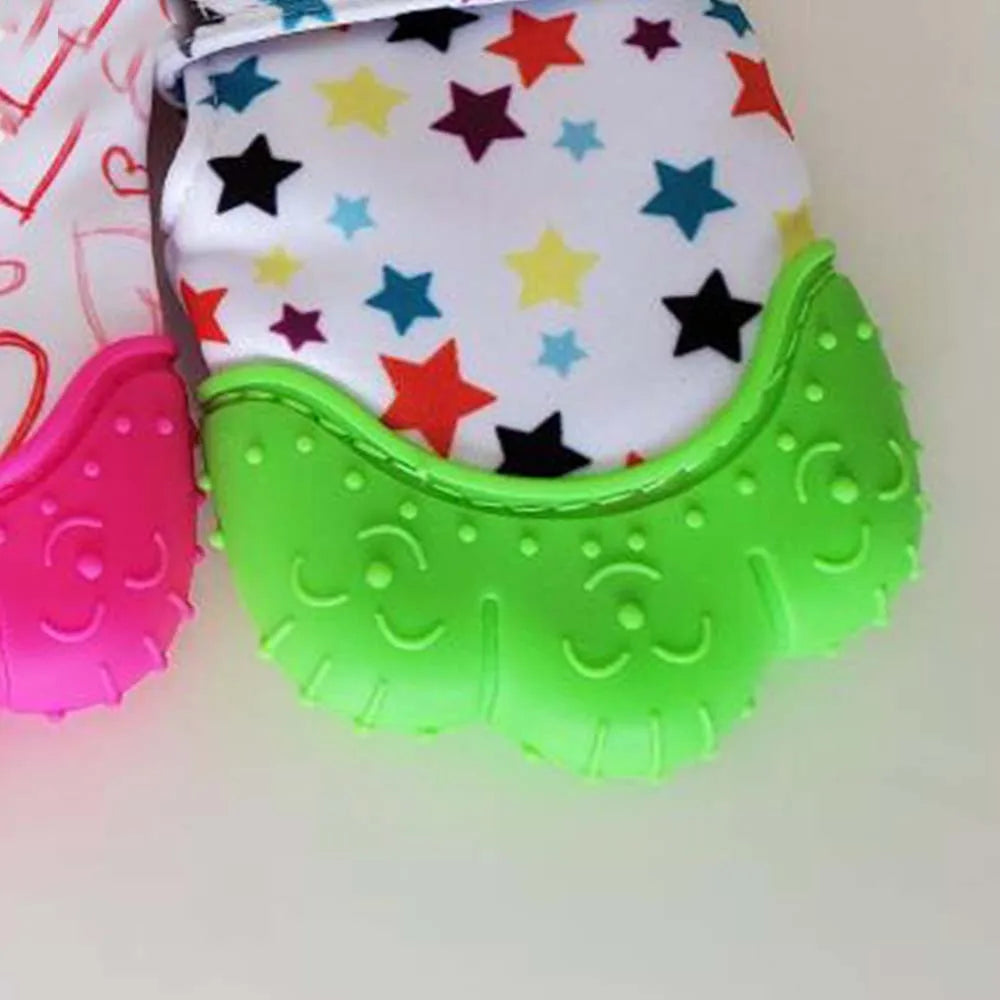 Silicone Teether Mitten Gloves for Babies