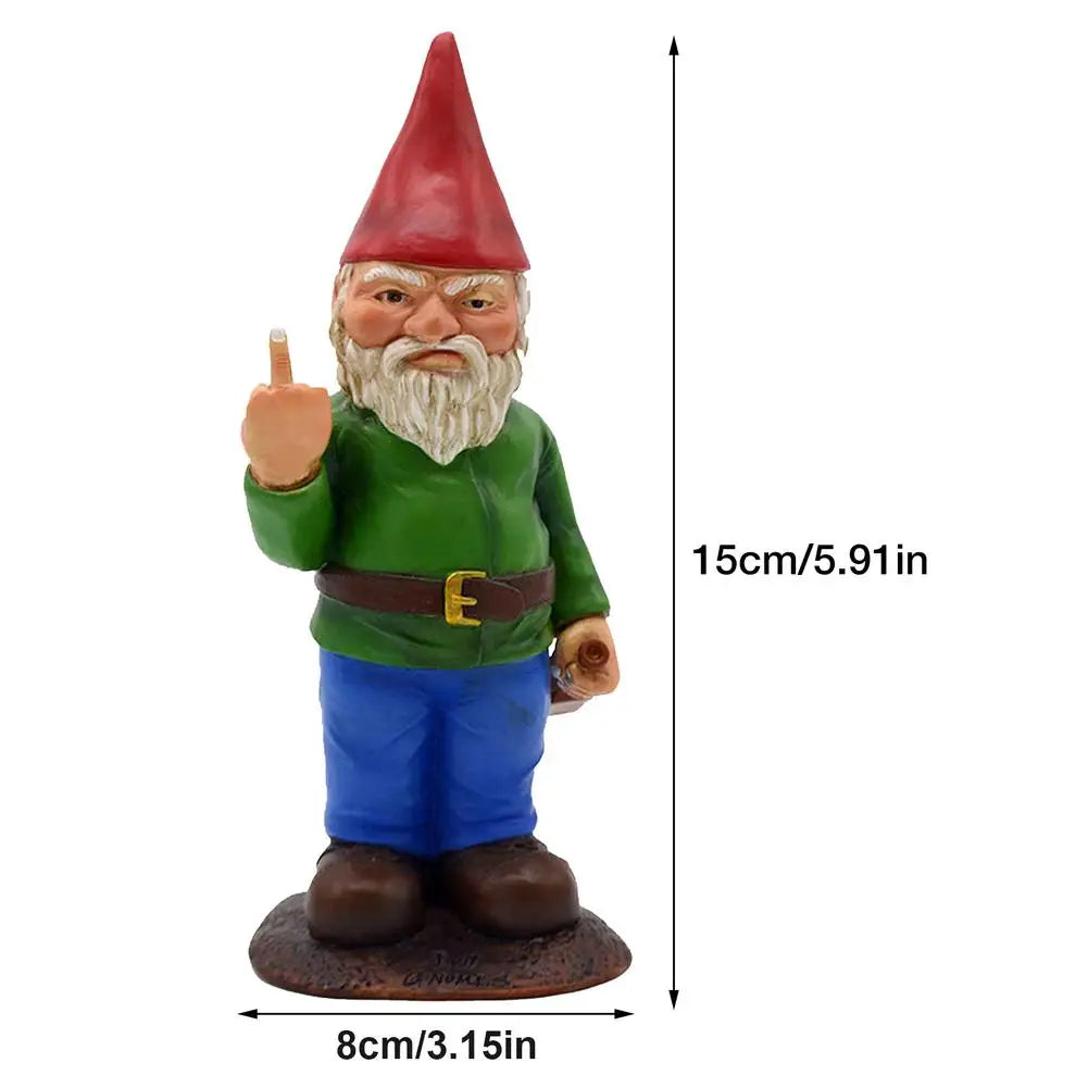 Funny Middle Finger Garden Gnome