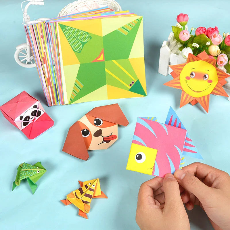 Educational Cartoon Animal Origami Craft Book for Kids