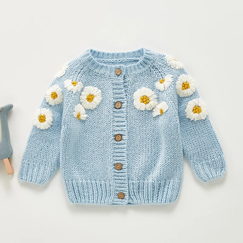 Baby Girls Embroidered Cardigan Coat