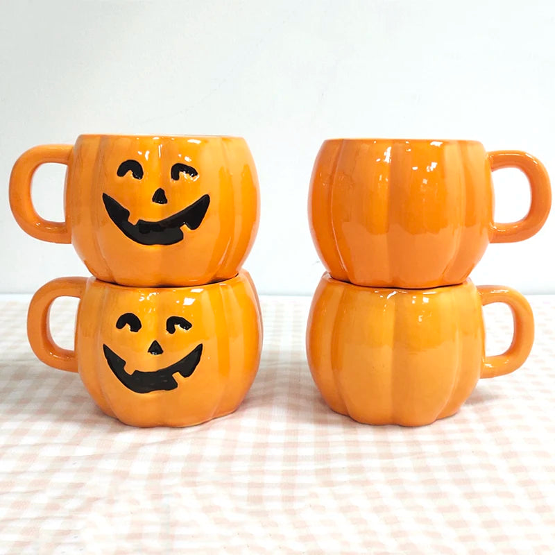 Funny Halloween Pumpkin Ceramic Mug