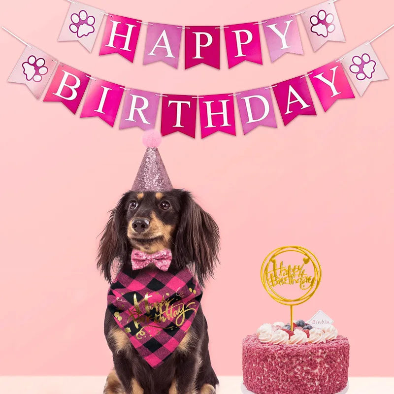 Dog Birthday Party Decor Set