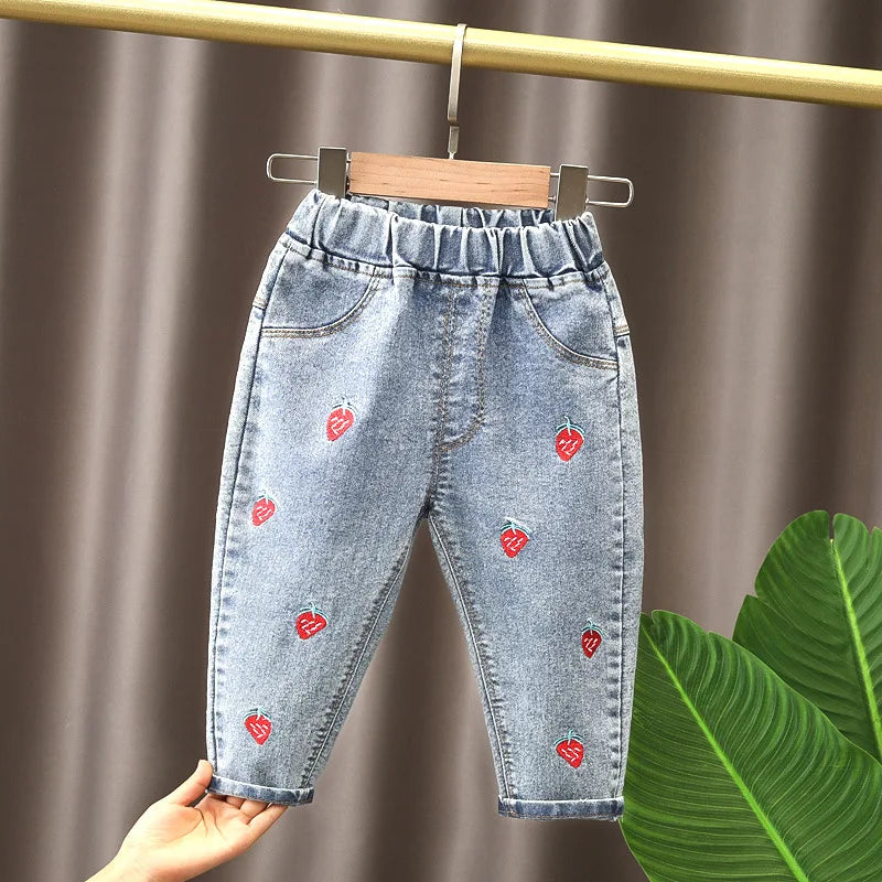 Girls' Spring Denim Pants