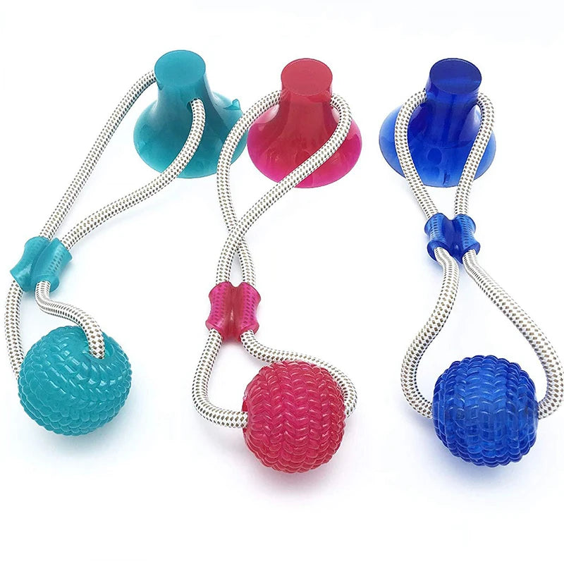 Interactive Dog Toy Set with Suction Cup