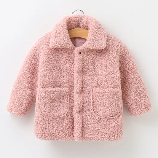 Girls Plush Jacket Spring Autumn