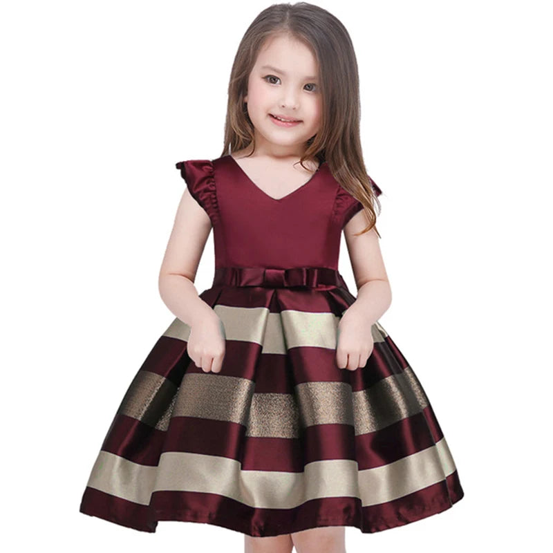 Princess Striped Baby Dress