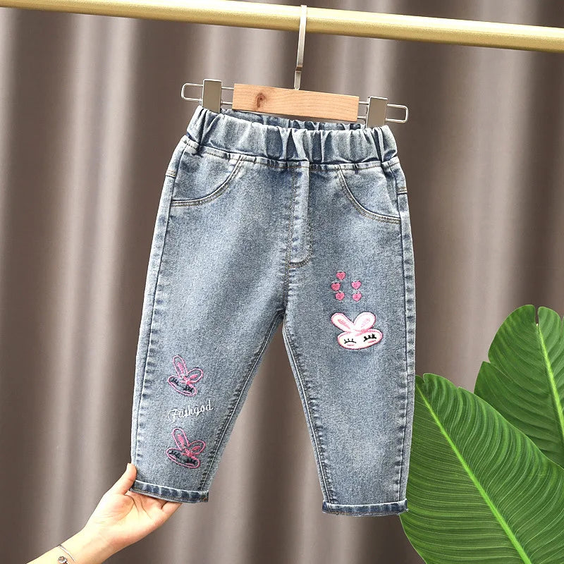 Girls' Spring Denim Pants