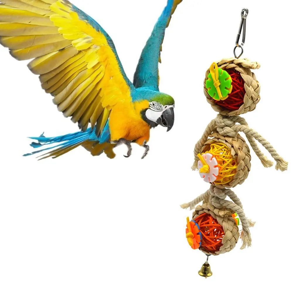 Parrot Shredder Foraging Toy with Bell