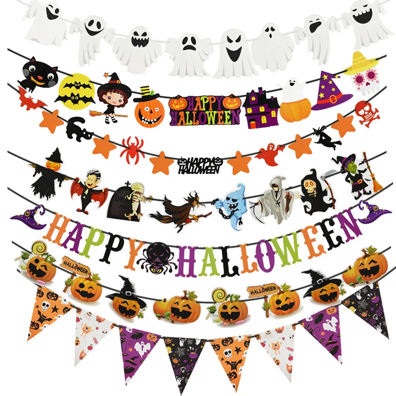 Happy Halloween Banner Garland