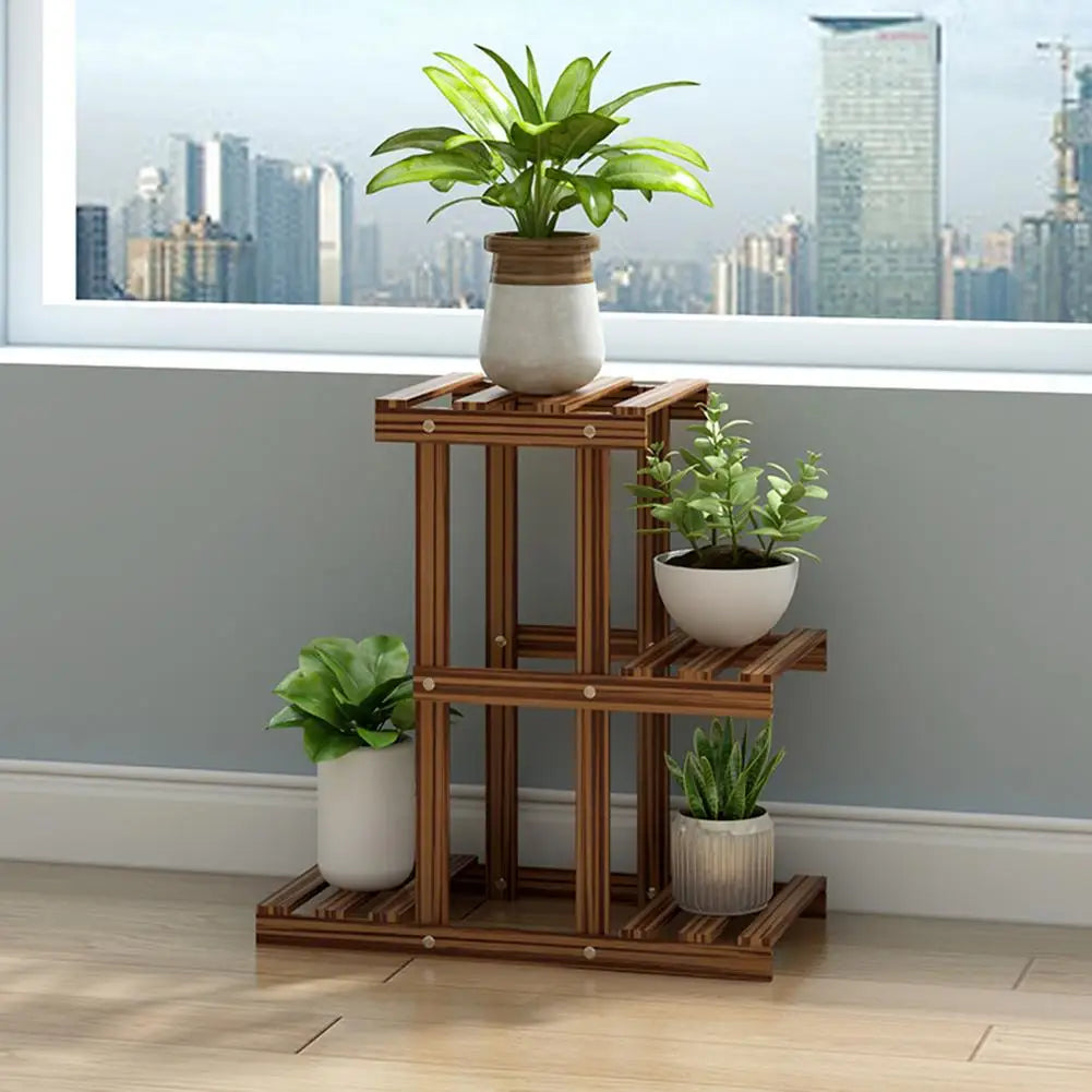 3 Tier Wooden Plant Stand Rack