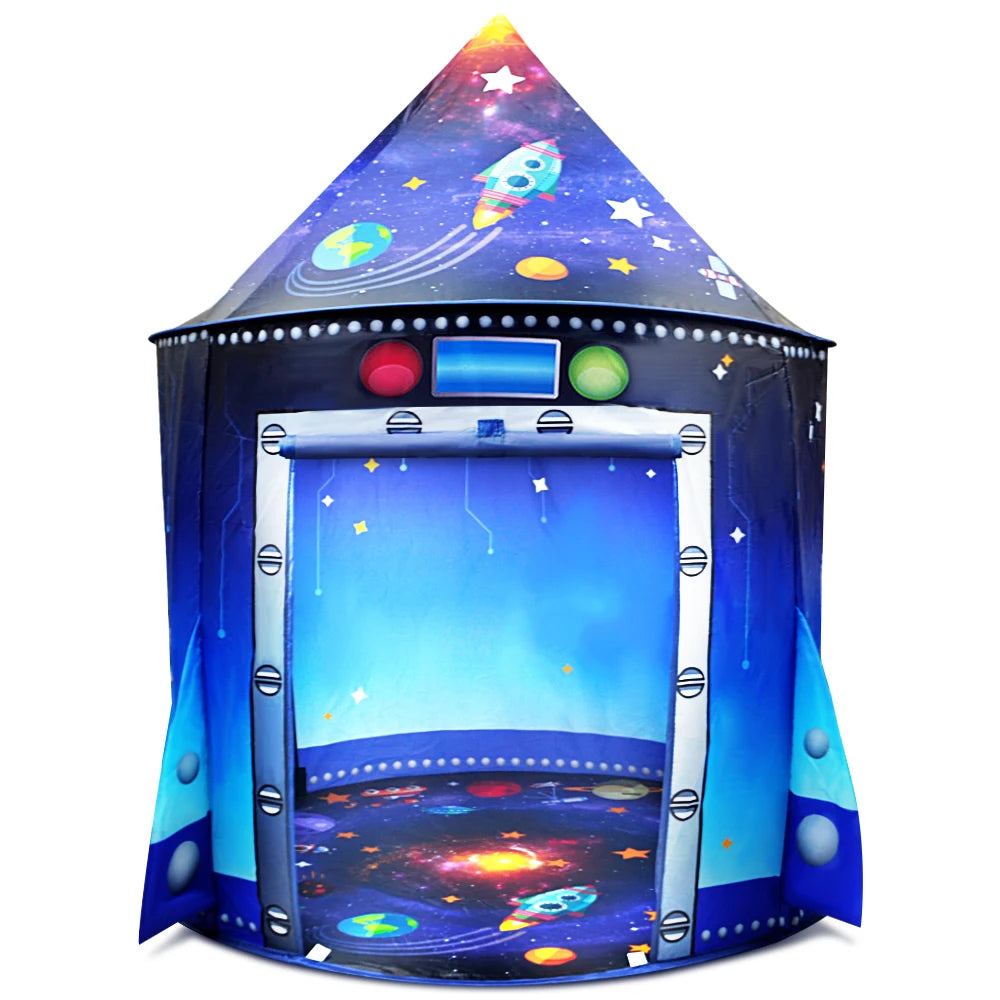 Kids Space Play Tent - Rocketship Design