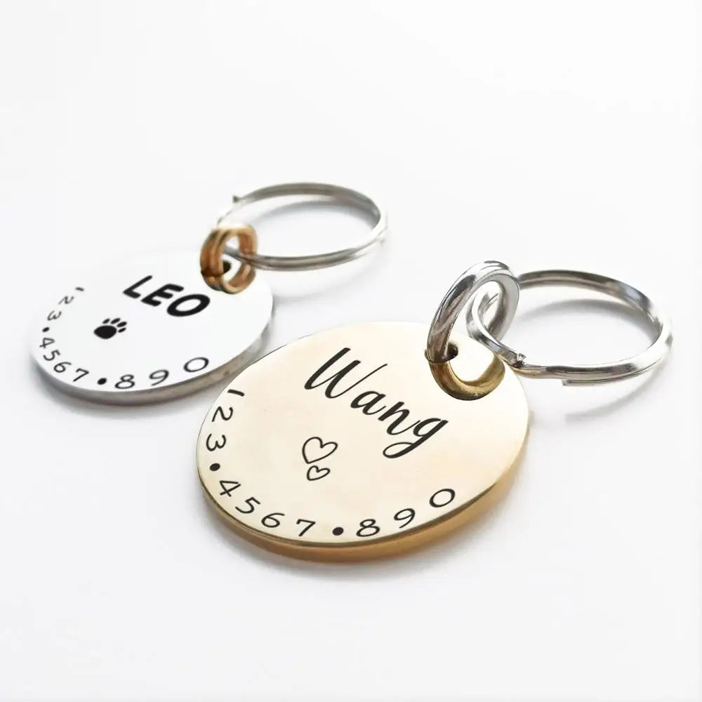 Personalized Pet ID Tag - Custom Engraved Necklace