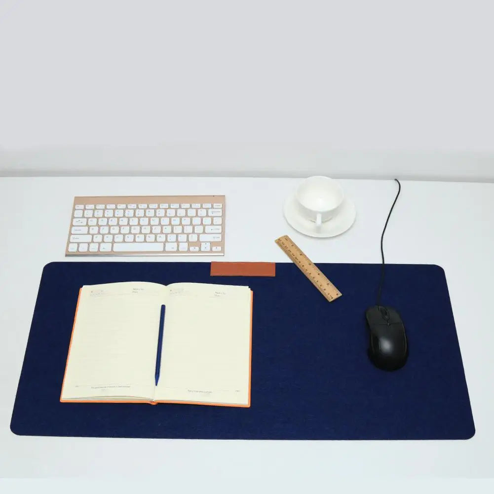 Large Office Desk Mat - Modern Wool Felt Mouse Pad