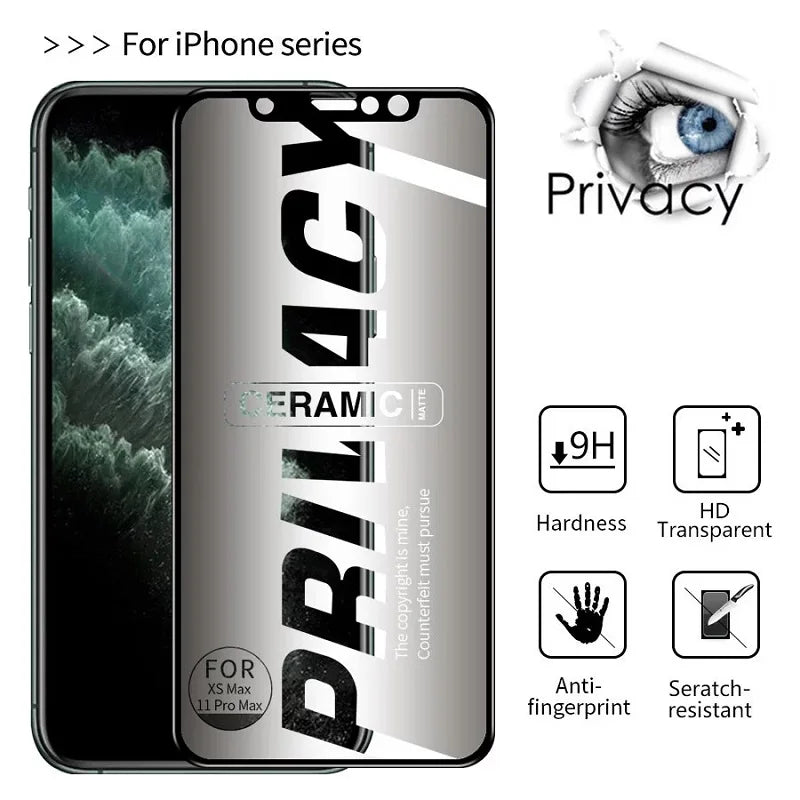 Matte Anti-Spy Screen Protector for iPhone