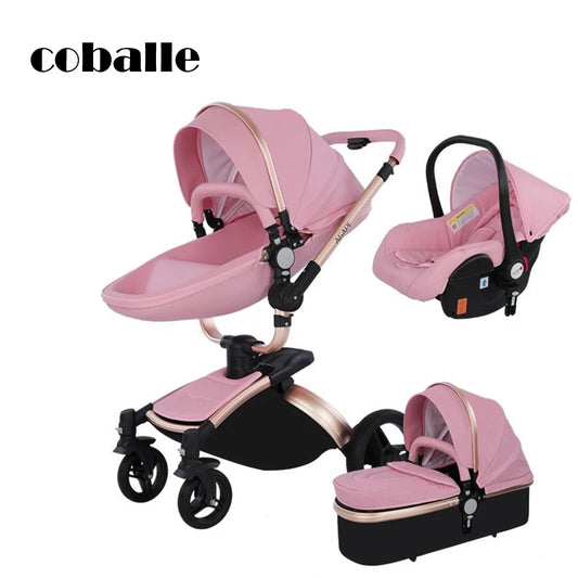 3-in-1 High Landscape Baby Stroller