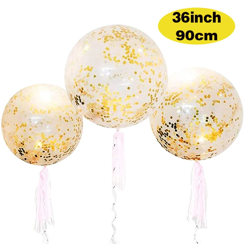 Glam Gold Confetti Balloons - Party Essential