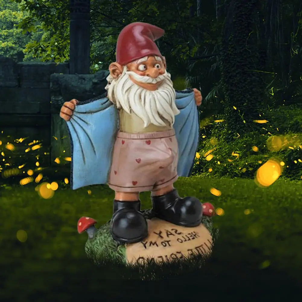 Funny Stripper  Dwarf Gnome Garden Statue