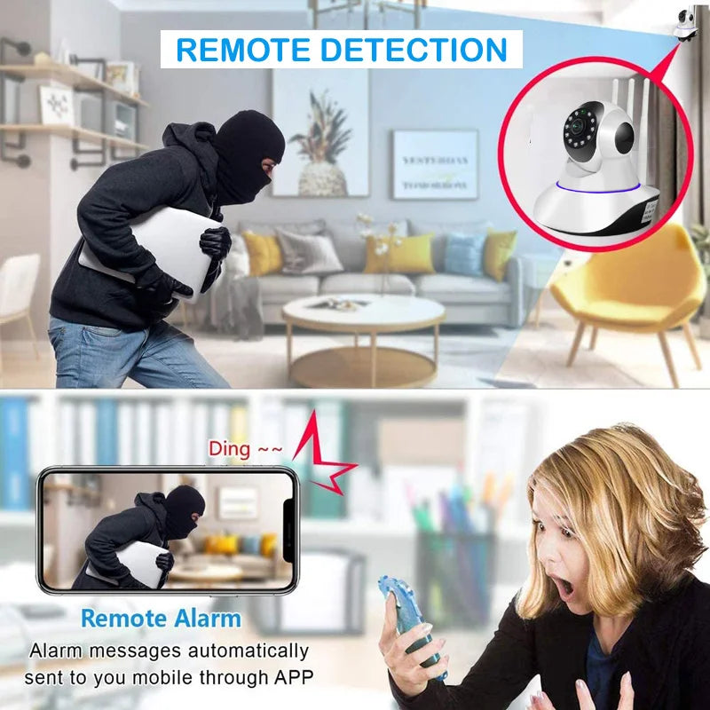 1080P WiFi Security Camera - Motion Detection & Night Vision