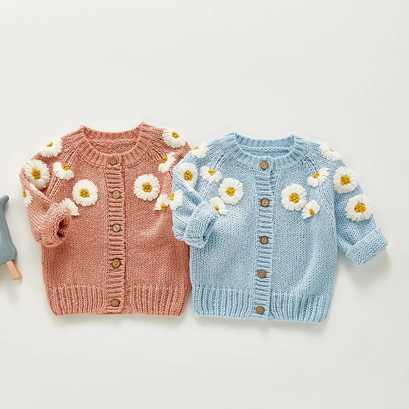 Baby Girls Embroidered Cardigan Coat