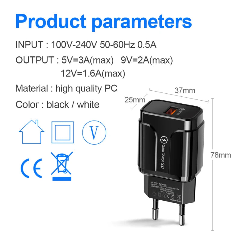 Fast Charger Adapter USB Type-C