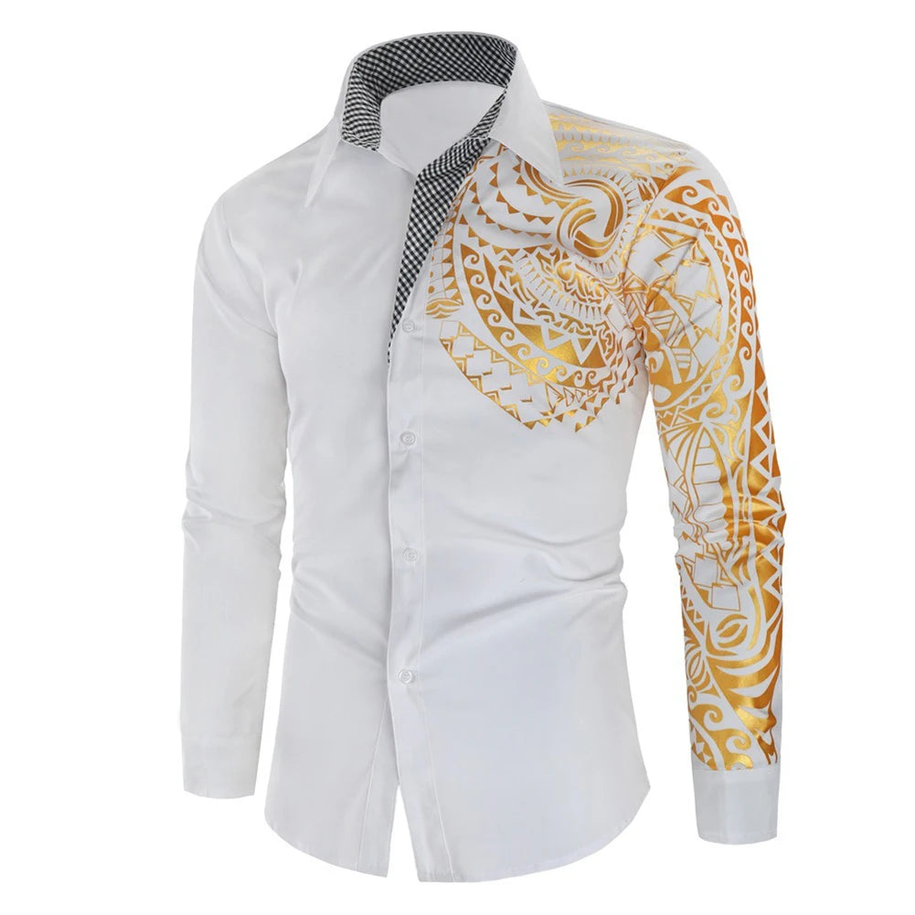 Men's Luxury Slim Fit Long Sleeve Shirt