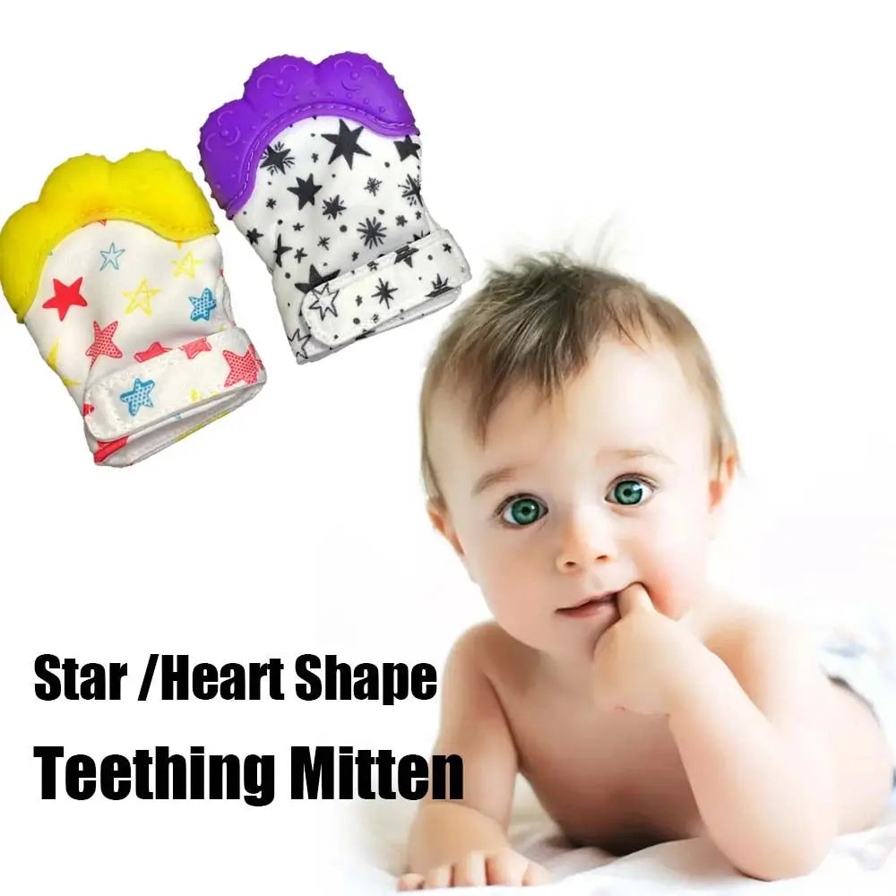 Silicone Teether Mitten Gloves for Babies