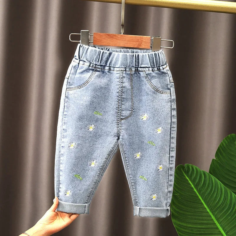 Girls' Spring Denim Pants