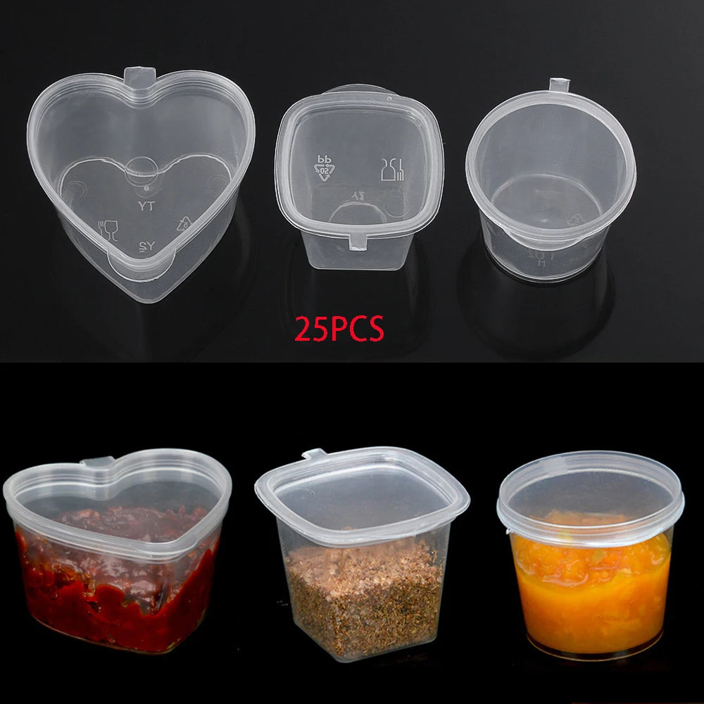 Disposable Plastic Sauce Cup Containers