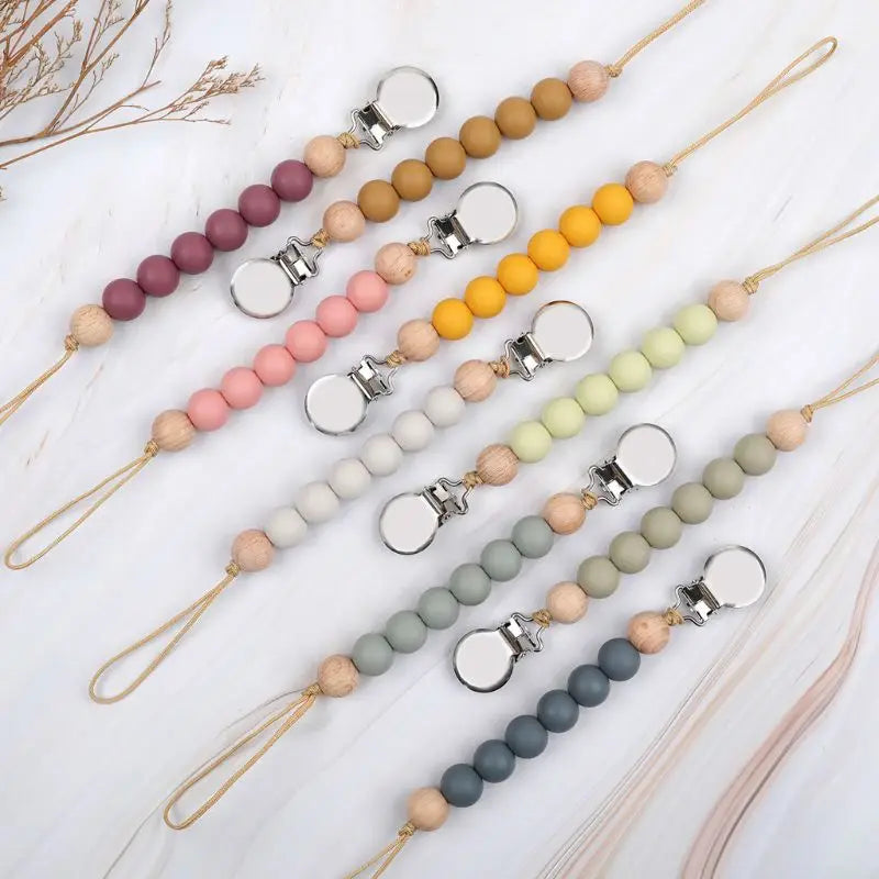 BPA-Free Silicone Pacifier Clips