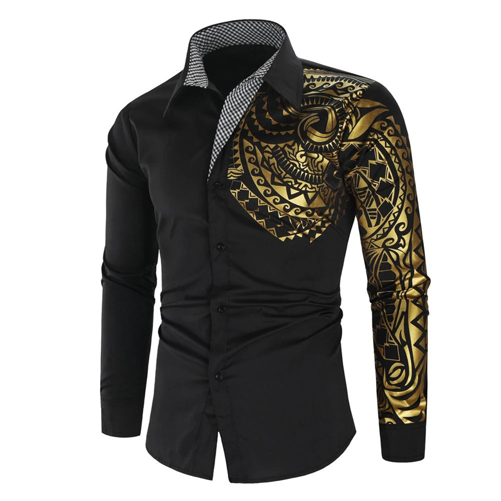 Men's Luxury Slim Fit Long Sleeve Shirt