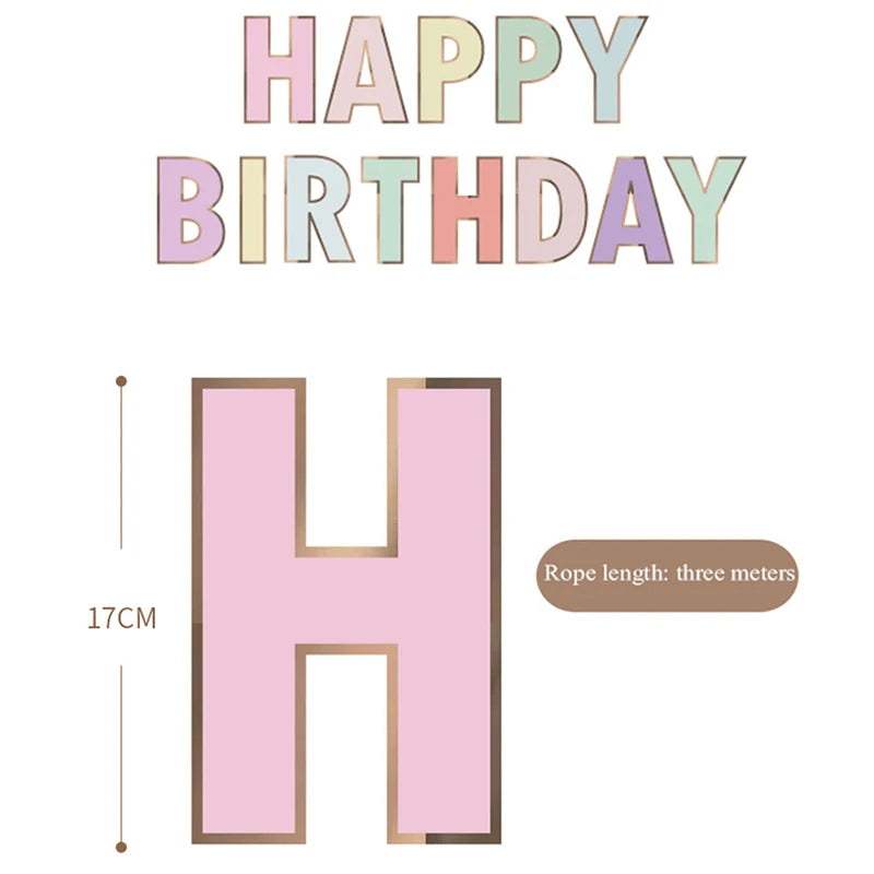 Premium Happy Birthday Banner Set