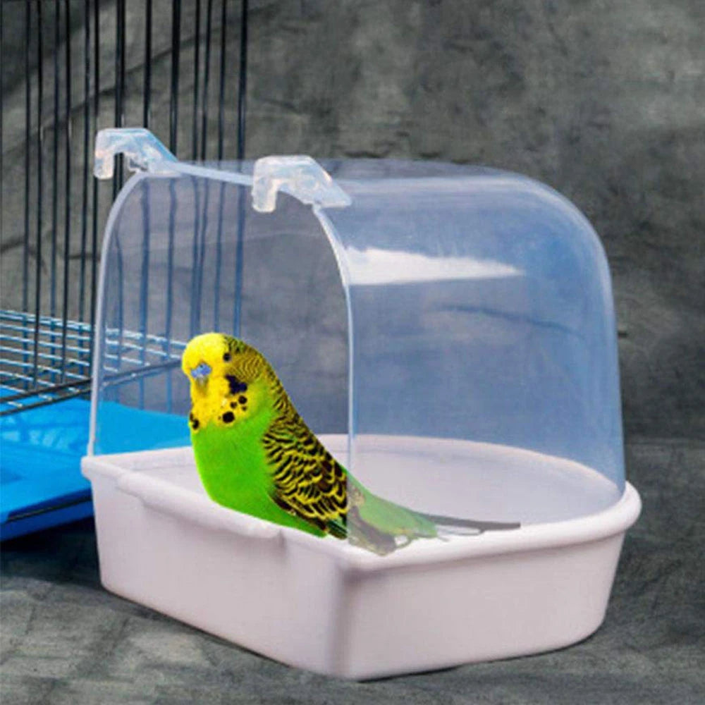 Transparent Bird Bath for Small Birds