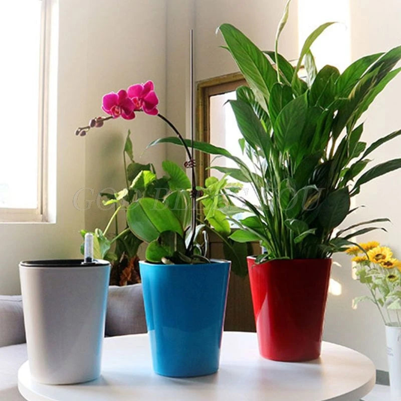 Modern Self Watering Planters - Indoor Garden Decor