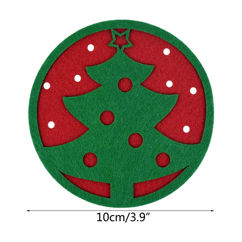 Christmas Snowflake Cup Mat Coasters Set