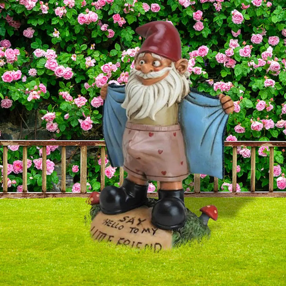 Funny Stripper  Dwarf Gnome Garden Statue