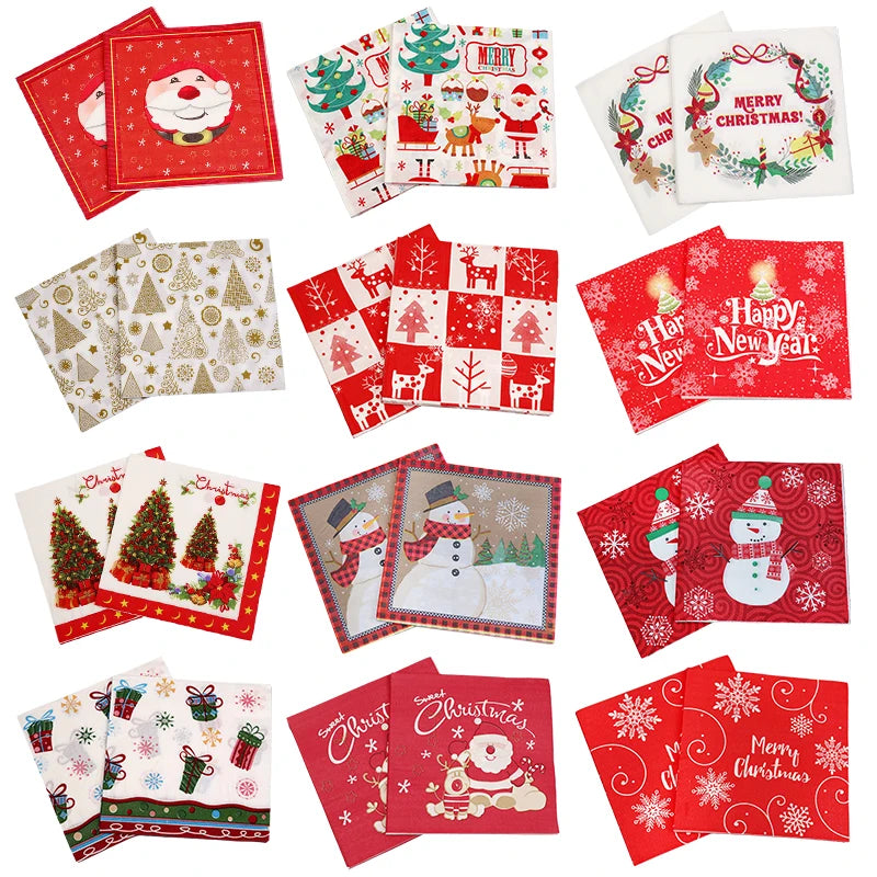 Merry Christmas Napkin Set