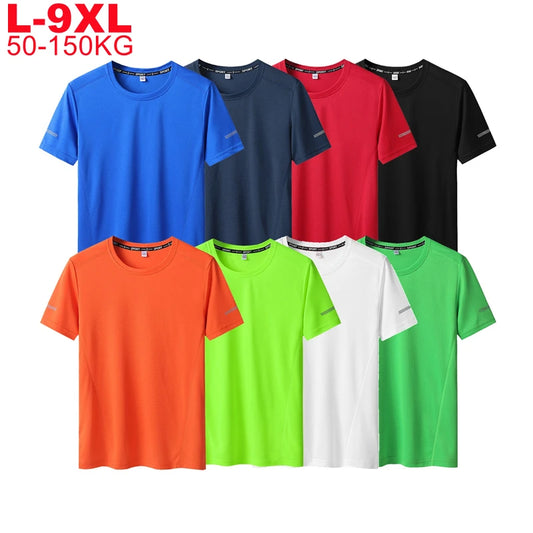 Men's Summer Big Tees - Quick Dry Slim Fit T-shirt