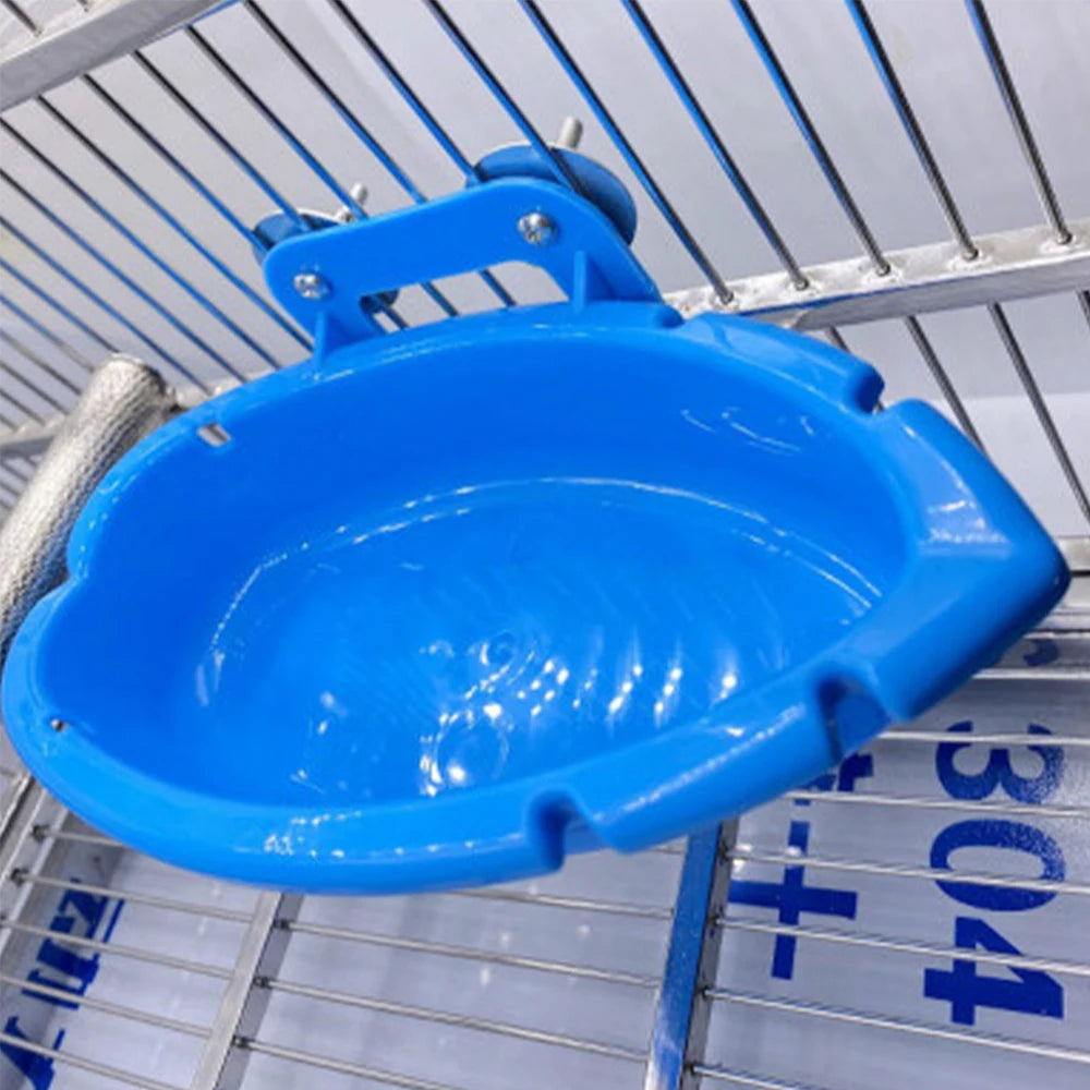 Bird Bath Tub for Parrot Cage