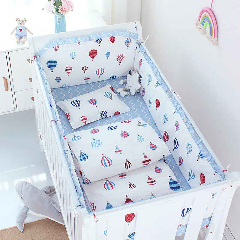 Cotton Crib Bumper Bedding Set